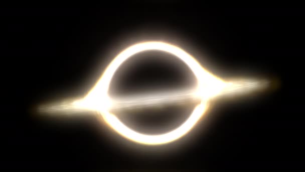 Διαστρική Διαστρική Διαστημική Σκουληκότρυπα Ορίζοντα Γεγονότων Μοναδικότητας Μαύρης Τρύπας — Αρχείο Βίντεο