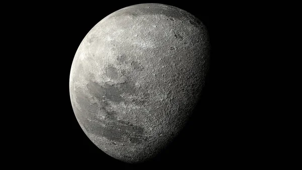 Luna Espacio Primer Plano Fondo Estrellado Estrellas Del Sistema Solar Imagen De Stock