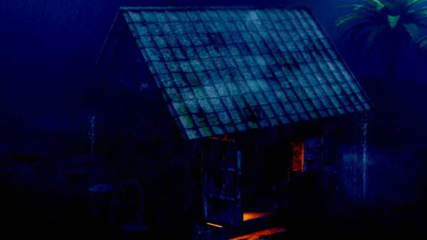 Ormandaki evin resmi.