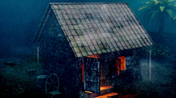 Ormandaki evin resmi.