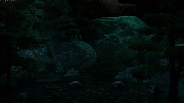 Gecenin Tepeleri ve Lotus Gölü - Ormanın Manzaraları