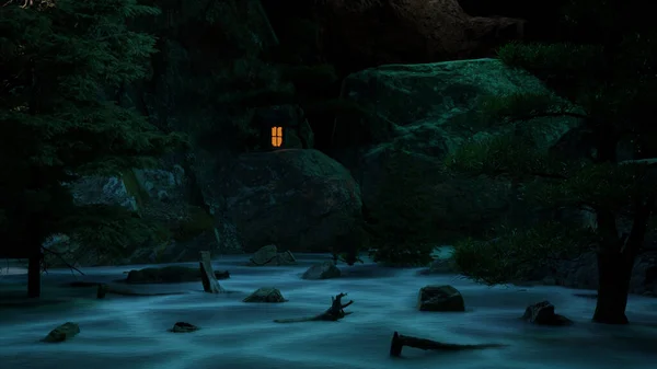 Gecenin Tepeleri ve Gölleri - Ormanın Manzaraları