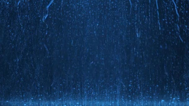 Starkregen Auf Dem Fenster Starkregen Auf Dem Glas Regengrüner Hintergrund — Stockvideo