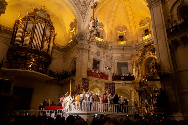 Elche Alicante Spagna 2016 Misteri Elche Spettacolo Religioso Nella Cattedrale — Foto Stock