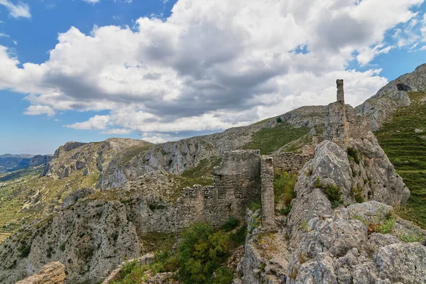 Zřícenina Hradu Benissili Nebo Alcal Byla Rezidence Slavného Maurského Vůdce — Stock fotografie