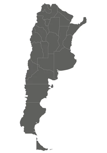 Mapa Blanco Vectorial Argentina Con Provincias Estados Federados Divisiones Administrativas Vectores De Stock Sin Royalties Gratis