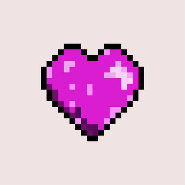 Pixel Hearts Рожевий Колір Pixelart — стоковий вектор