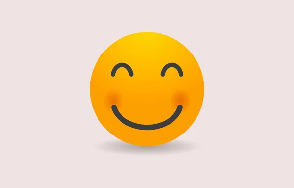 Happy Face Smiling Vector Illustration — Stockvektor