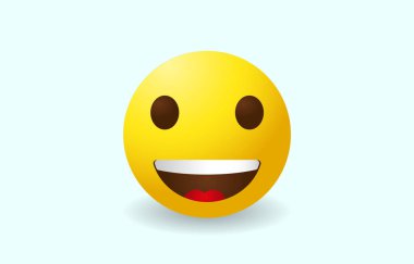 Emoji Çizgi Film Yüzü, Vektör Kümesi