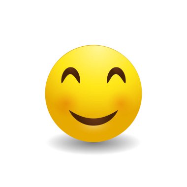 Mutlu Gülen Yüz 3D Biçimli