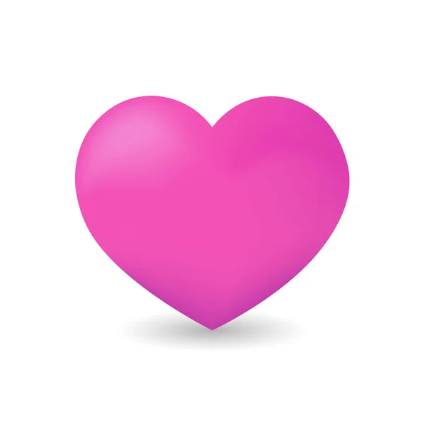 Stiliserad Rosa Hjärta — Stock vektor