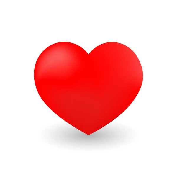 Stilisiertes Rotes Herz — Stockvektor