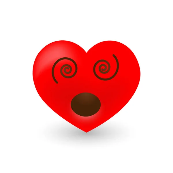 Σοκαρισμένη Καρδιά Emoji — Διανυσματικό Αρχείο