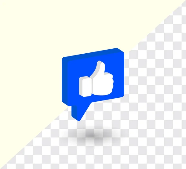 Rendering Thumb Icon Illustration — Wektor stockowy