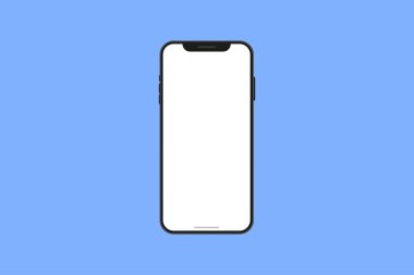 Boş ekran ile modern akıllı telefon arayüzü