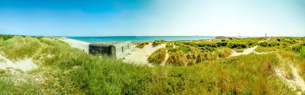 Bunker Skagen Com Vista Sobre Oceano Dinamarca — Fotografia de Stock