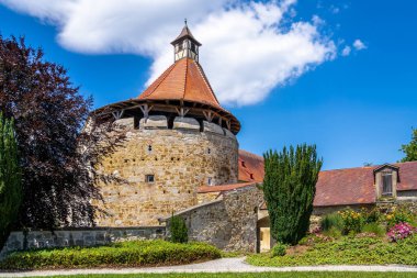 Hildesheim, Niedersachsen / Almanya - 08.01.2018: St. Godehard Bazilikası