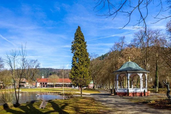 Kurpark Bad Liebenzell Black Forest Baden Wuerttemberg Germany — 스톡 사진