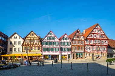 Market, Bad Urach, Baden Wuerttemberg, Almanya 