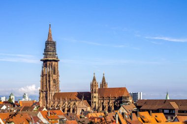 Katedral, Freiburg im Breisgau, Baden Wuerttemberg, Almanya 