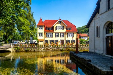 Brenztopf, Koenigsbronn, Heidenheim an der Brenz, Baden Wuerttemberg, Almanya 