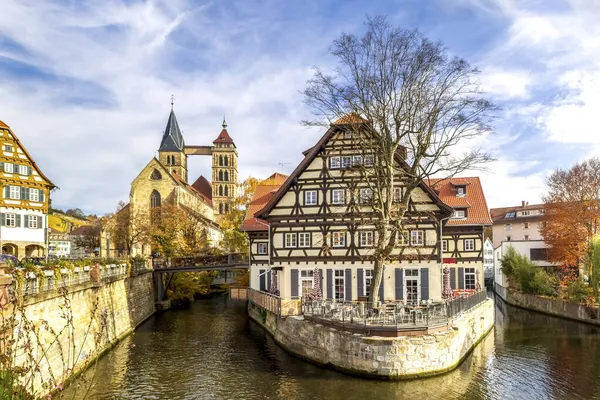 Historisk Stad Esslingen Neckar Baden Wuerttemberg Tyskland — Stockfoto