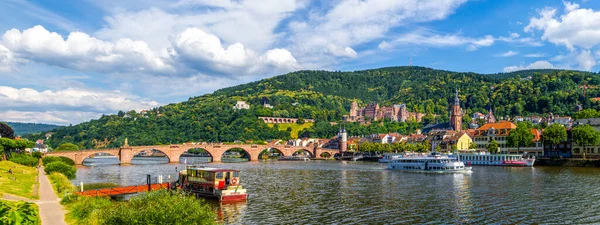 Neckar River Heidelberg Baden Wuerttemberg Németország — Stock Fotó