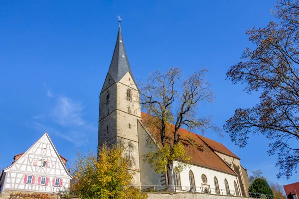 Kerk Marbach Neckar Duitsland — Stockfoto