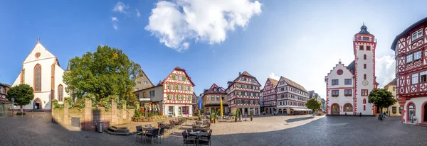 Mosbach Mercado Câmara Municipal Alemanha — Fotografia de Stock