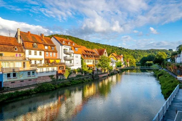 Historisk Stad Wertheim Tauber Valley Bayern Tyskland — Stockfoto