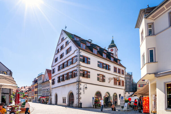 Historical city Wangen im Allgaeu, Bavaria, Germany