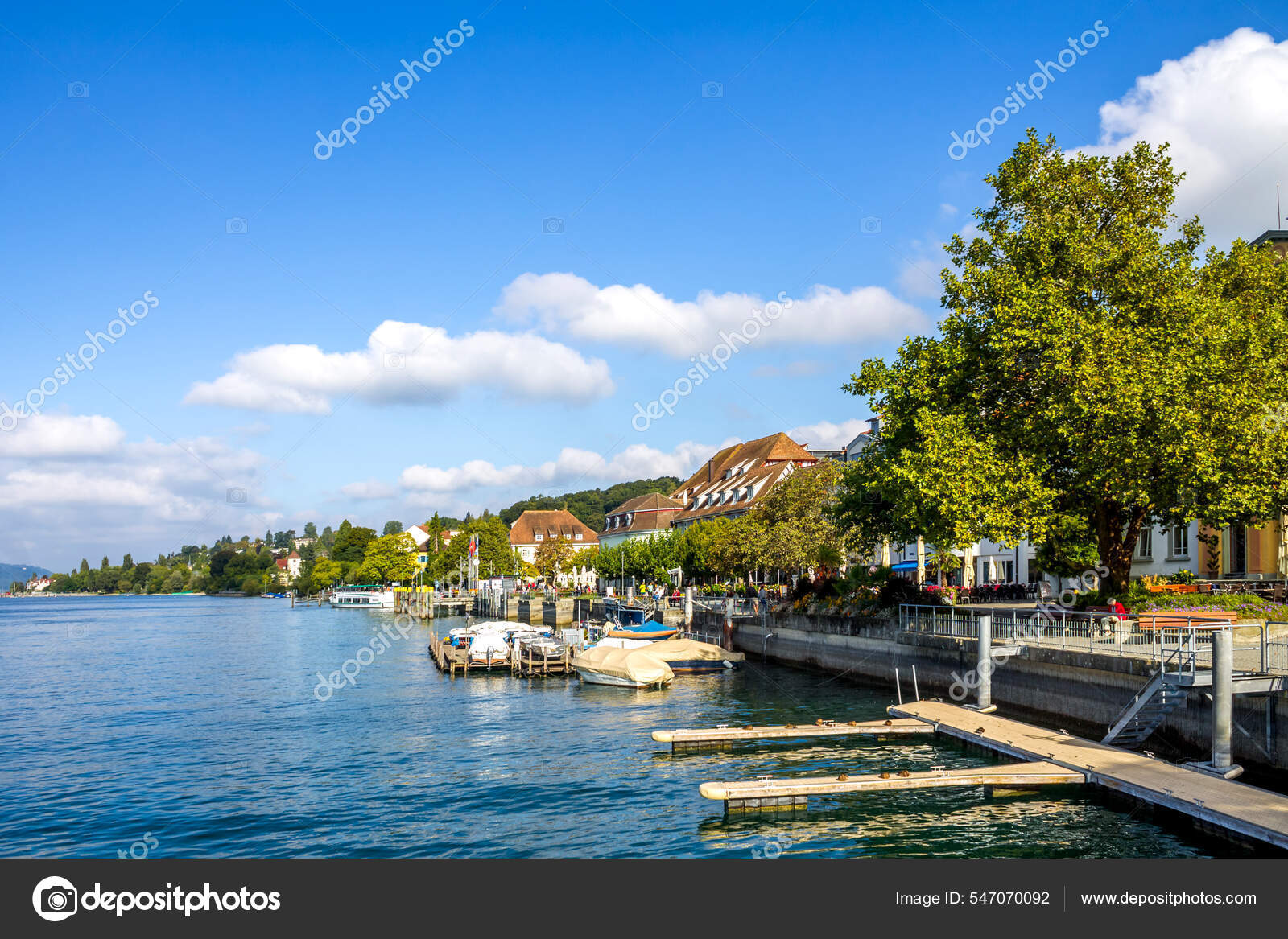 Promenade Ueberlingen Lake Constance Germany Stock Photo by ©SinaEttmer