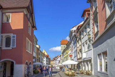 Tarihi şehir Ueberlingen, Constance Gölü, Almanya 