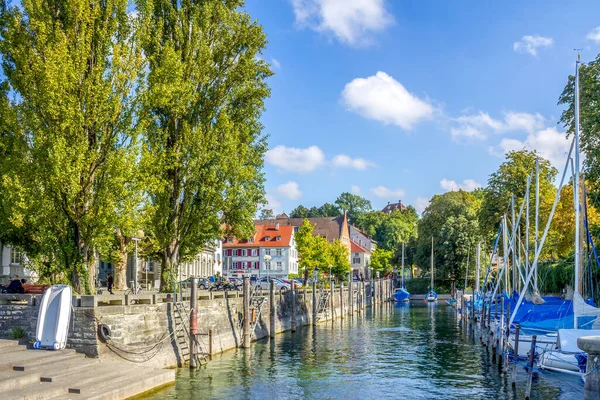 Promenáda Ueberlingen Baden Wrttemberg Německo — Stock fotografie