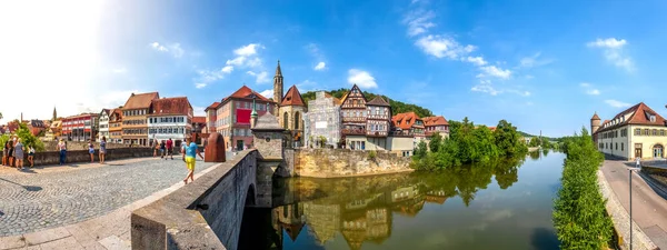 Cidade Histórica Schwaebisch Hall Baden Wuerttemberg Alemanha — Fotografia de Stock