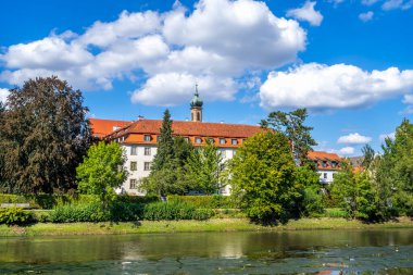 Neckar Nehri Rottenburg Neckar, Almanya 