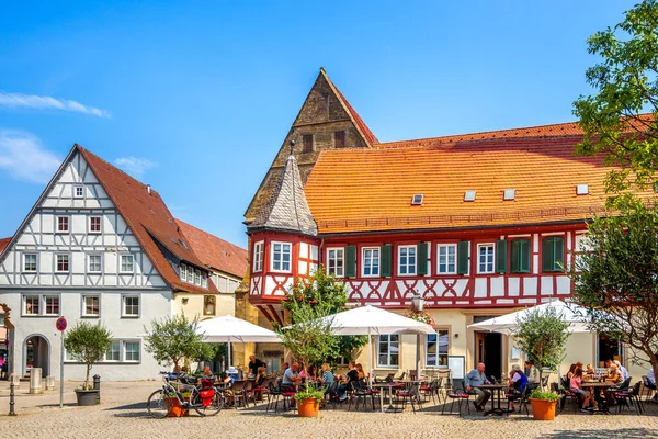 stock image Market in Oehringen, Baden Wuerttemberg, Germany 