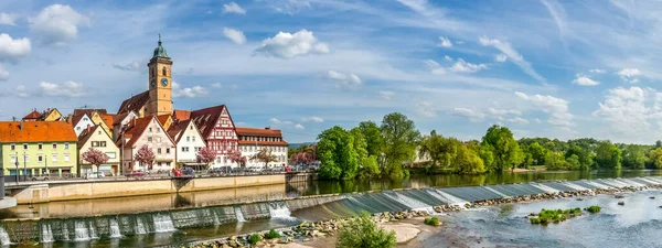 Vista Sobre Nuertingen Neckar Baden Wuerttemberg Alemanha — Fotografia de Stock