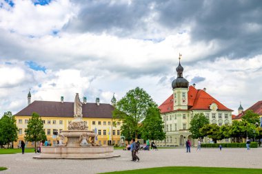Altoetting 'deki Chapel Meydanı, Bavyera, Almanya 