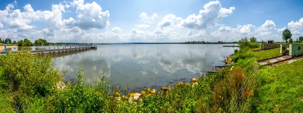 Озеро Альтмуель Гунценхаузені Німеччина — стокове фото