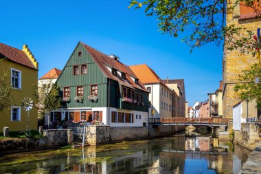 Am Vils, Amberg in der Oberpfalz, Bavyera, Almanya