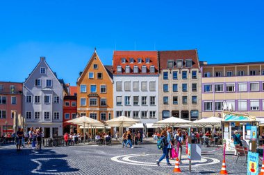 Augsburg, Bavyera, Almanya 'da Pazar 