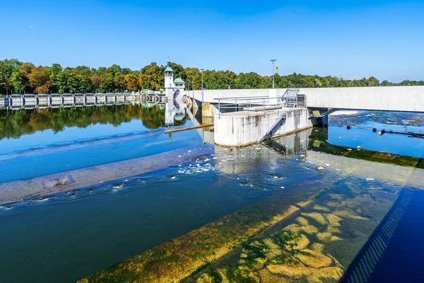 Weir in Augsburg, Dünya Mirası, Bavyera, Almanya
