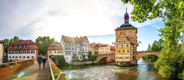 Bamberg Történelmi Városháza Bajorország Németország — Stock Fotó