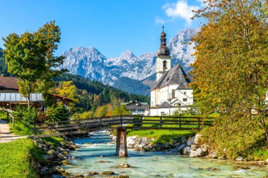 Aziz Sebastian Kilisesi, Ramsau, Berchtesgaden, Almanya 