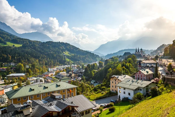 对德国巴伐利亚Berchtesgaden的看法 — 图库照片