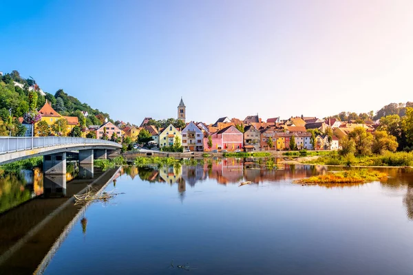 Utsikt Över Burglengenfeld Bayern Tyskland — Stockfoto