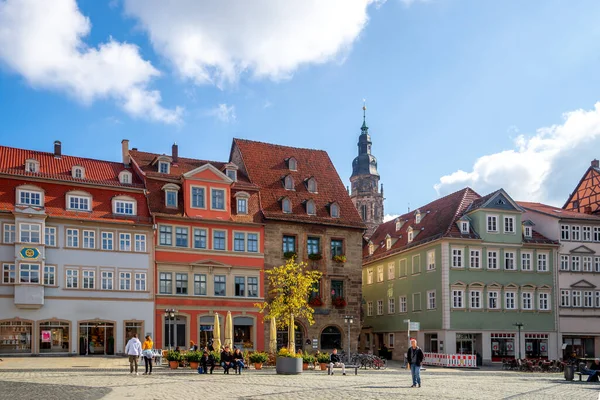 德国巴伐利亚Coburg市场和市政厅 — 图库照片