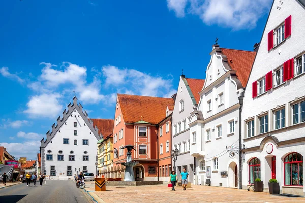 Historical City Donauwoerth Bavaria Germany — 스톡 사진