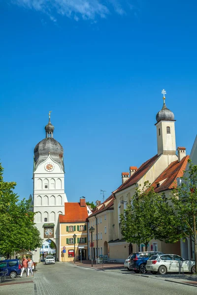 Historische Stadt Erding Bayern Deutschland — Stockfoto